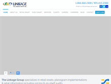 Tablet Screenshot of linkage-group.com